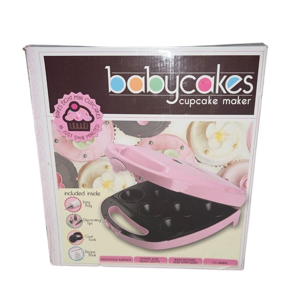 Babycakes Pink Cupcake Maker With Nonstick Plates & 8-Cup Capacity For Quick Tre